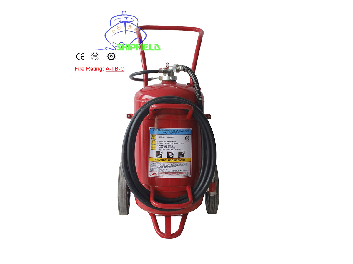 Wheel Powder Fire Extinguisher(gas ejection) MFT50
