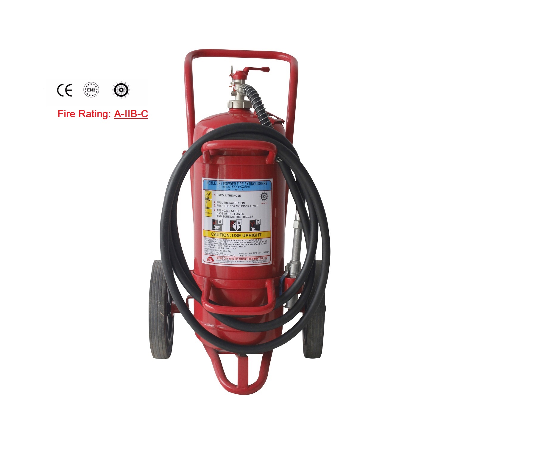 Wheel Powder Fire Extinguisher MFTZ25